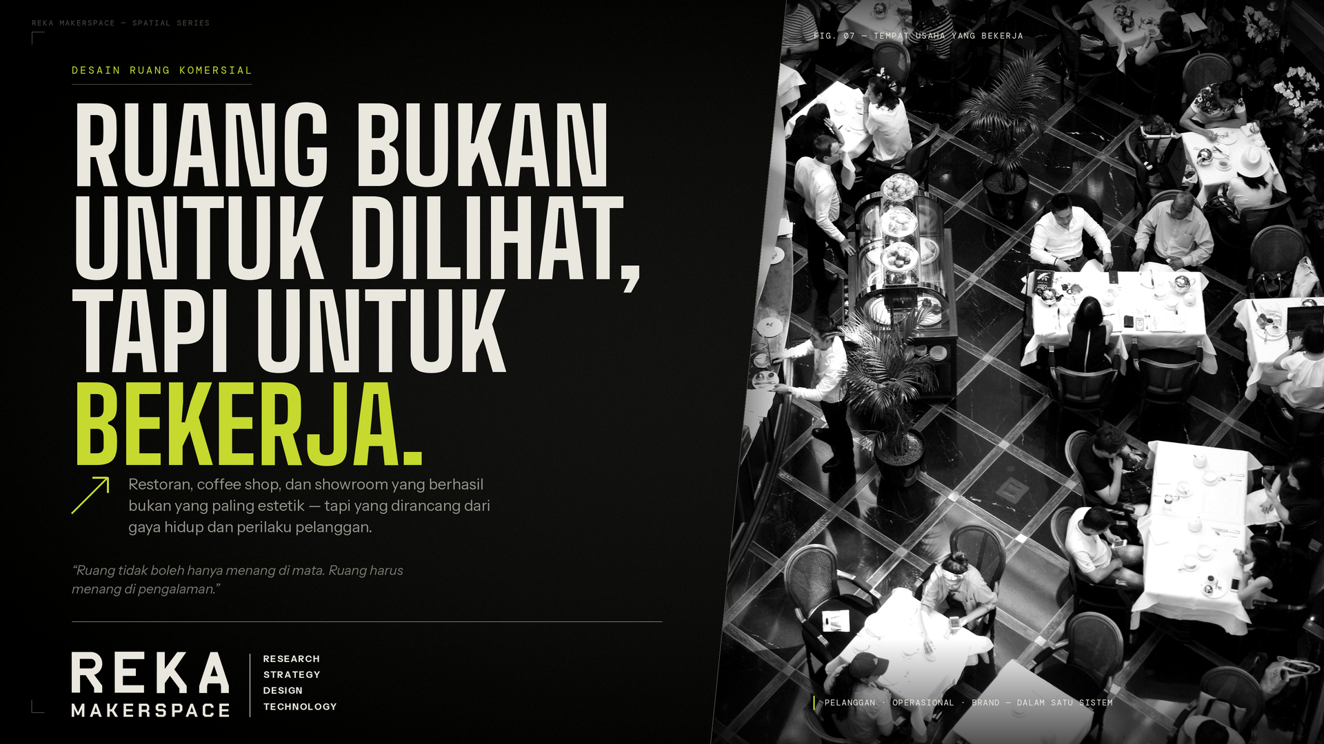 Tempat Usaha Tidak Cukup Dibangun dari Spesifikasi yang Bagus